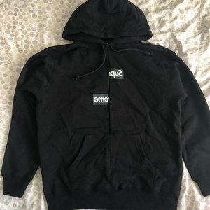 Supreme CDG Split Box Logo Hoodie